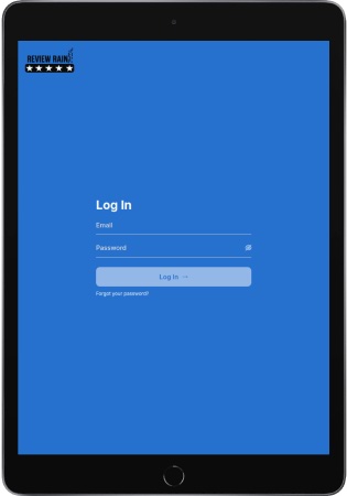 ReviewRain op de tablet